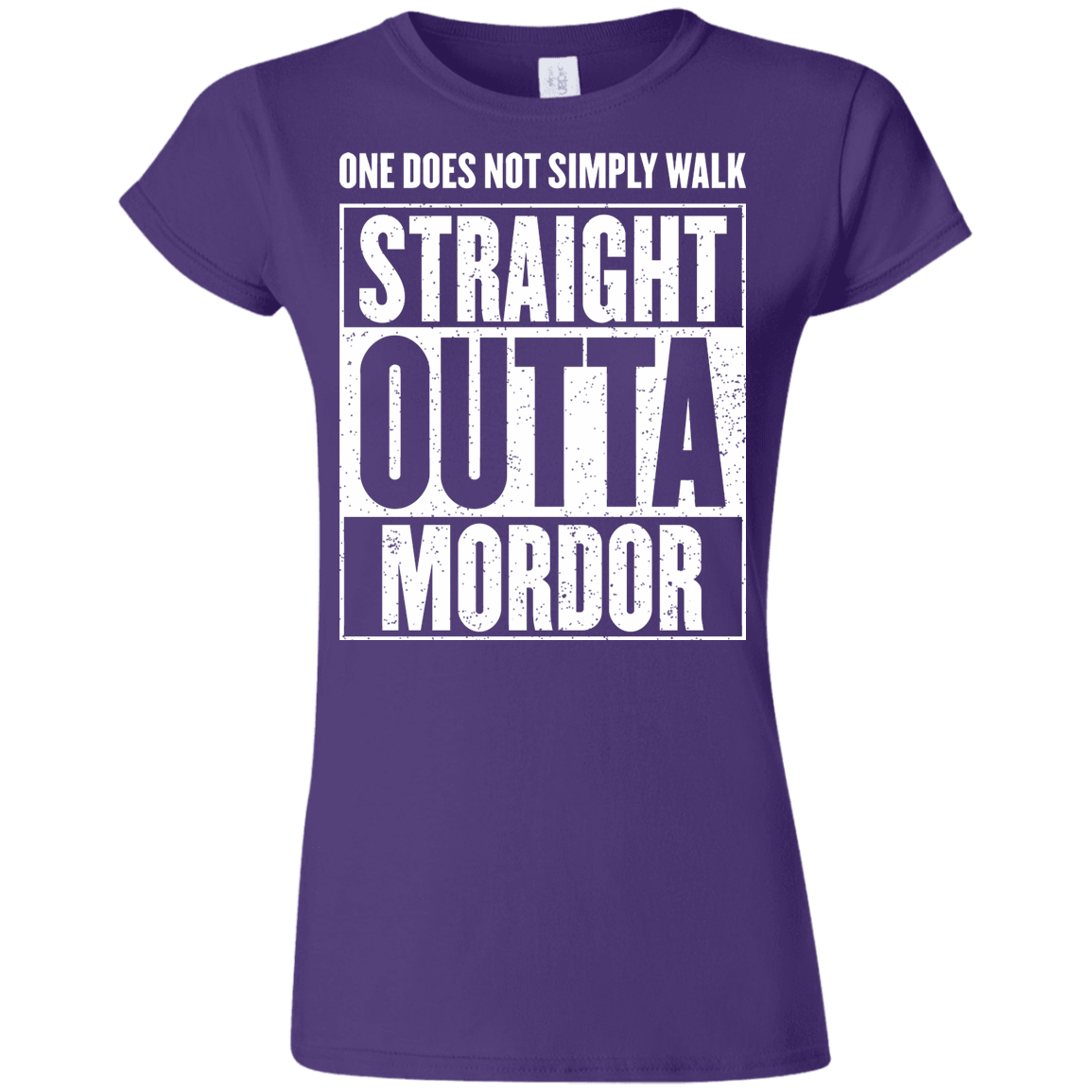 T-Shirts Purple / S Straight Outta Mordor Junior Slimmer-Fit T-Shirt