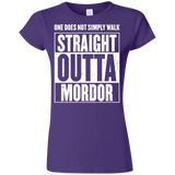 T-Shirts Purple / S Straight Outta Mordor Junior Slimmer-Fit T-Shirt