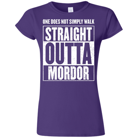 T-Shirts Purple / S Straight Outta Mordor Junior Slimmer-Fit T-Shirt