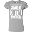 T-Shirts Sport Grey / S Straight Outta Mordor Junior Slimmer-Fit T-Shirt