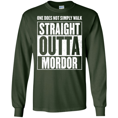 Straight Outta Mordor Men's Long Sleeve T-Shirt