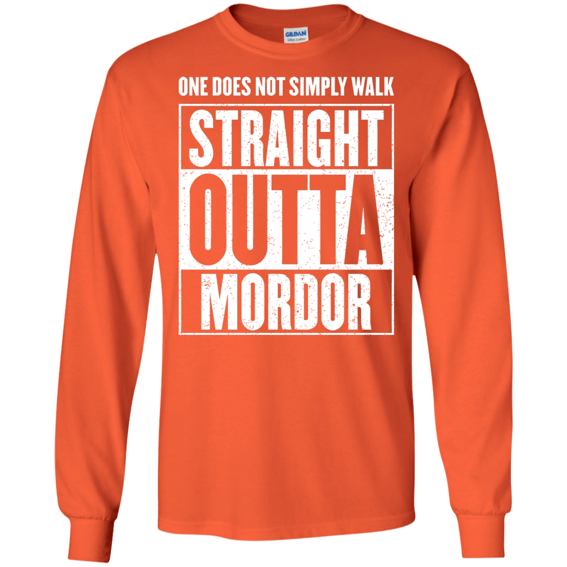 Straight Outta Mordor Men's Long Sleeve T-Shirt