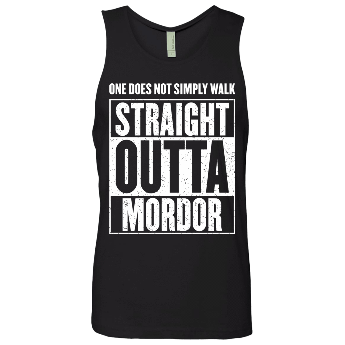 T-Shirts Black / S Straight Outta Mordor Men's Premium Tank Top