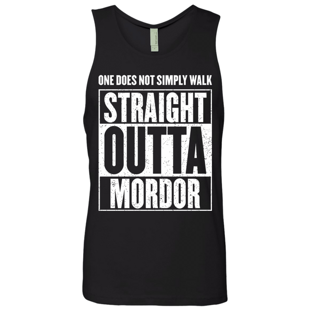 T-Shirts Black / S Straight Outta Mordor Men's Premium Tank Top