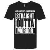 T-Shirts Black / X-Small Straight Outta Mordor Men's Premium V-Neck