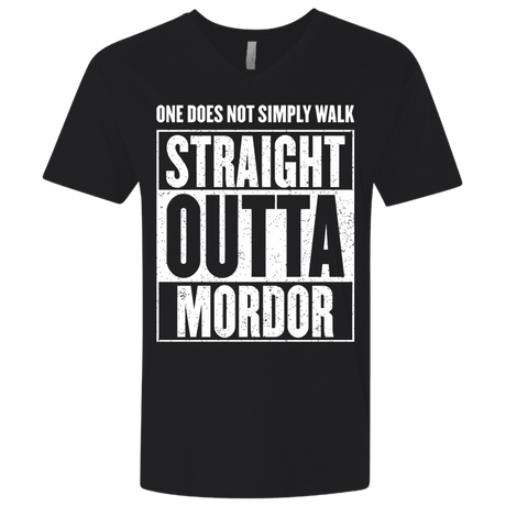 T-Shirts Black / X-Small Straight Outta Mordor Men's Premium V-Neck