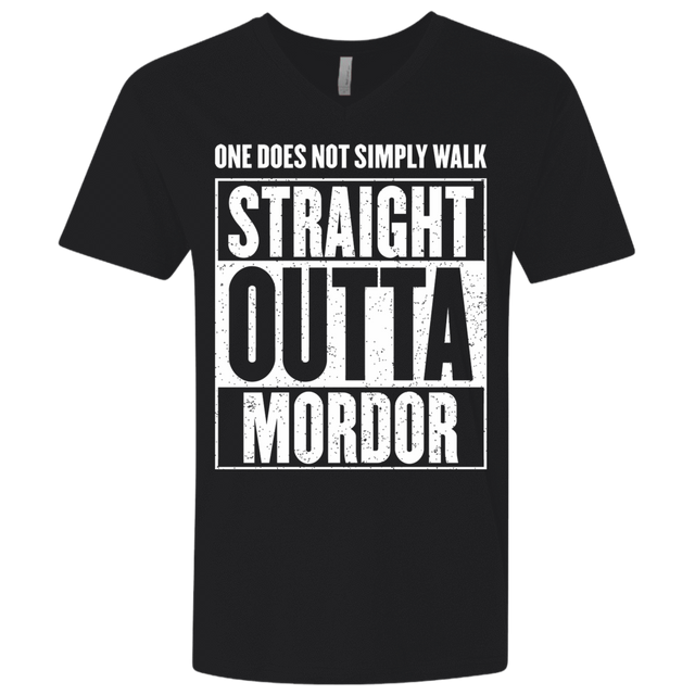 T-Shirts Black / X-Small Straight Outta Mordor Men's Premium V-Neck