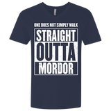 T-Shirts Midnight Navy / X-Small Straight Outta Mordor Men's Premium V-Neck