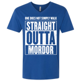 T-Shirts Royal / X-Small Straight Outta Mordor Men's Premium V-Neck