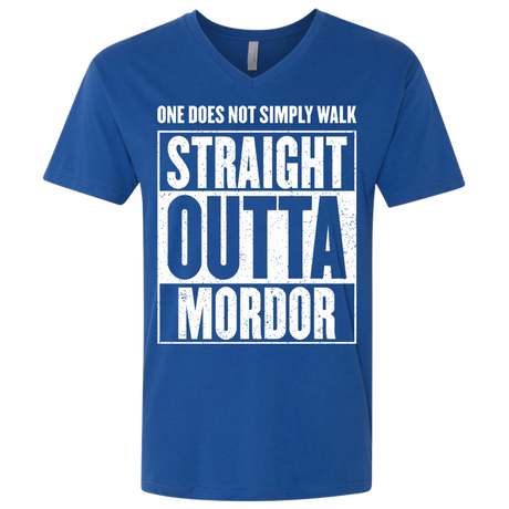 T-Shirts Royal / X-Small Straight Outta Mordor Men's Premium V-Neck