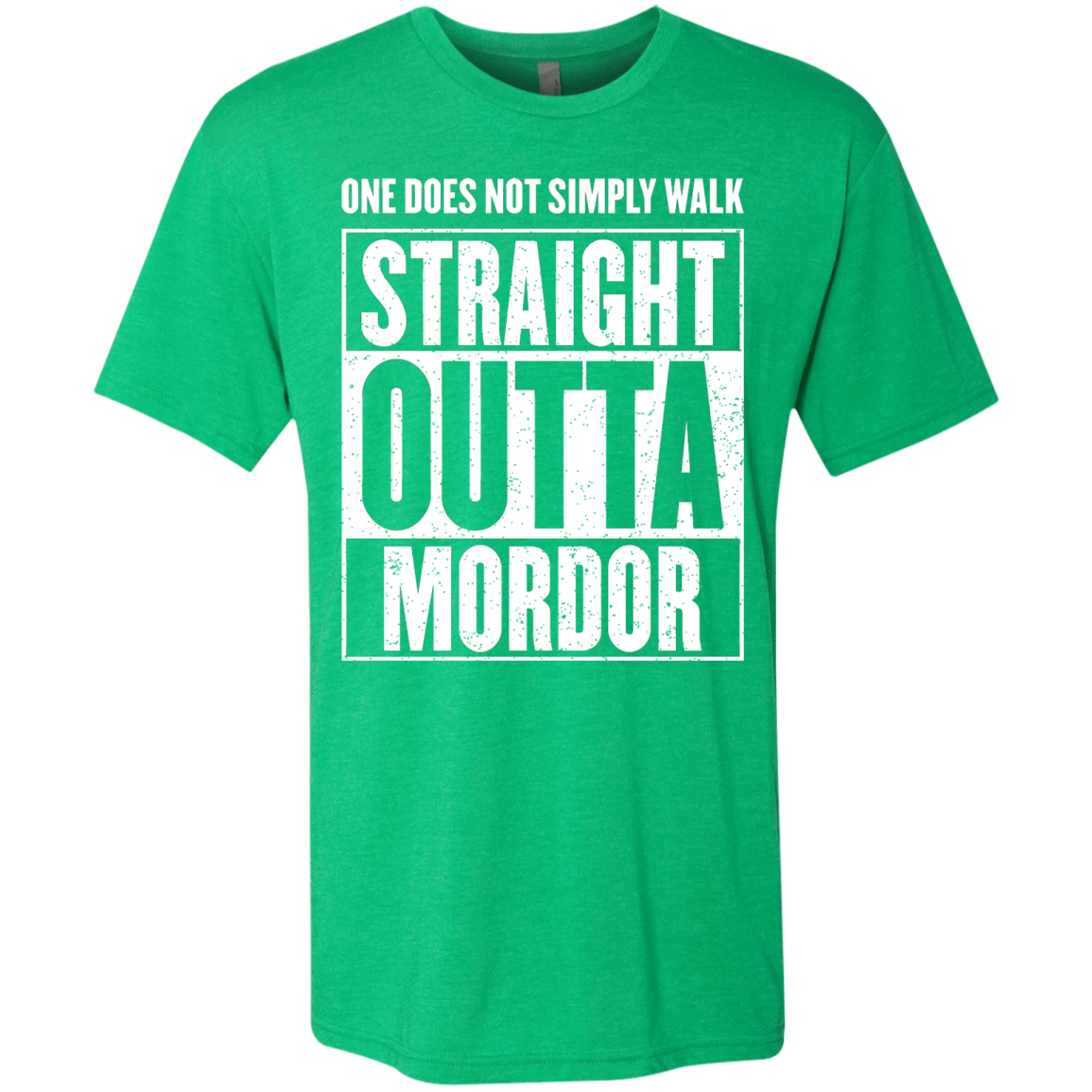 T-Shirts Envy / S Straight Outta Mordor Men's Triblend T-Shirt