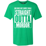 T-Shirts Envy / S Straight Outta Mordor Men's Triblend T-Shirt