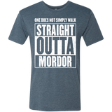 T-Shirts Indigo / S Straight Outta Mordor Men's Triblend T-Shirt