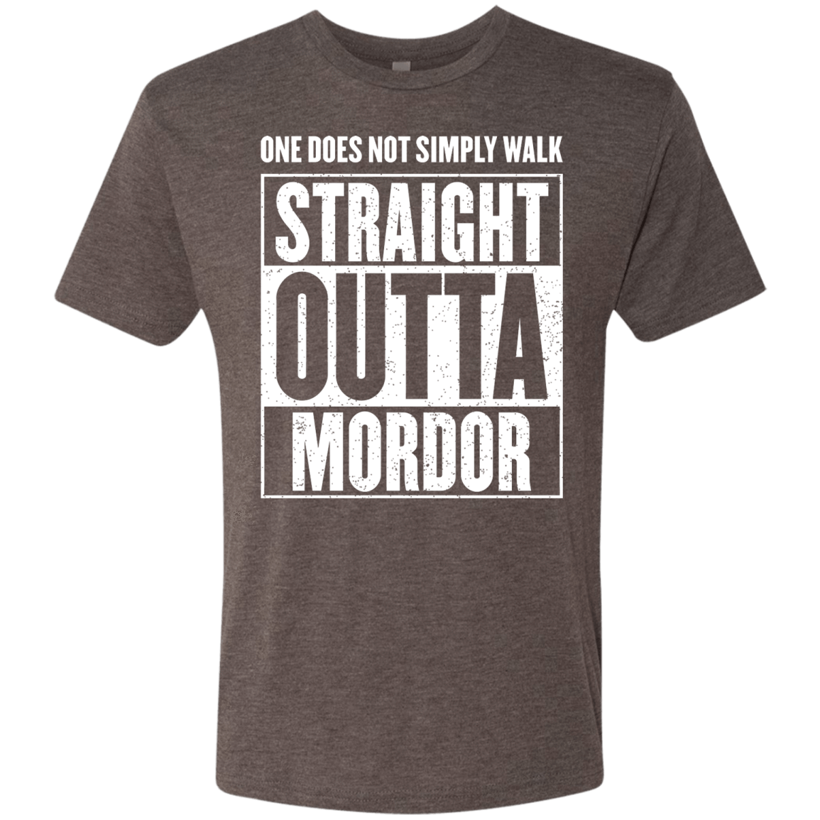 T-Shirts Macchiato / S Straight Outta Mordor Men's Triblend T-Shirt