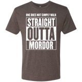 T-Shirts Macchiato / S Straight Outta Mordor Men's Triblend T-Shirt