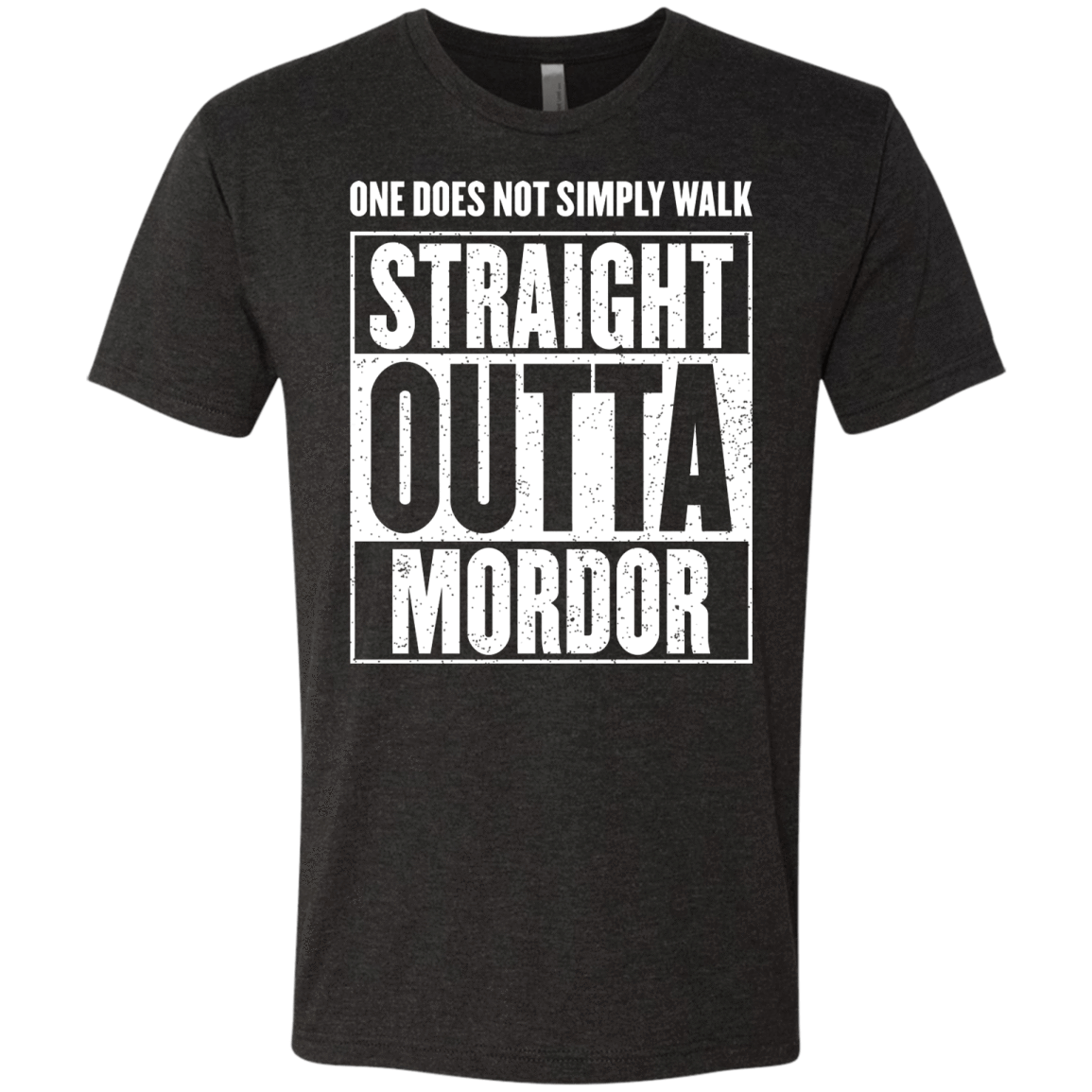 T-Shirts Vintage Black / S Straight Outta Mordor Men's Triblend T-Shirt