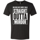 T-Shirts Vintage Black / S Straight Outta Mordor Men's Triblend T-Shirt