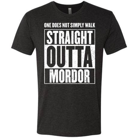 T-Shirts Vintage Black / S Straight Outta Mordor Men's Triblend T-Shirt