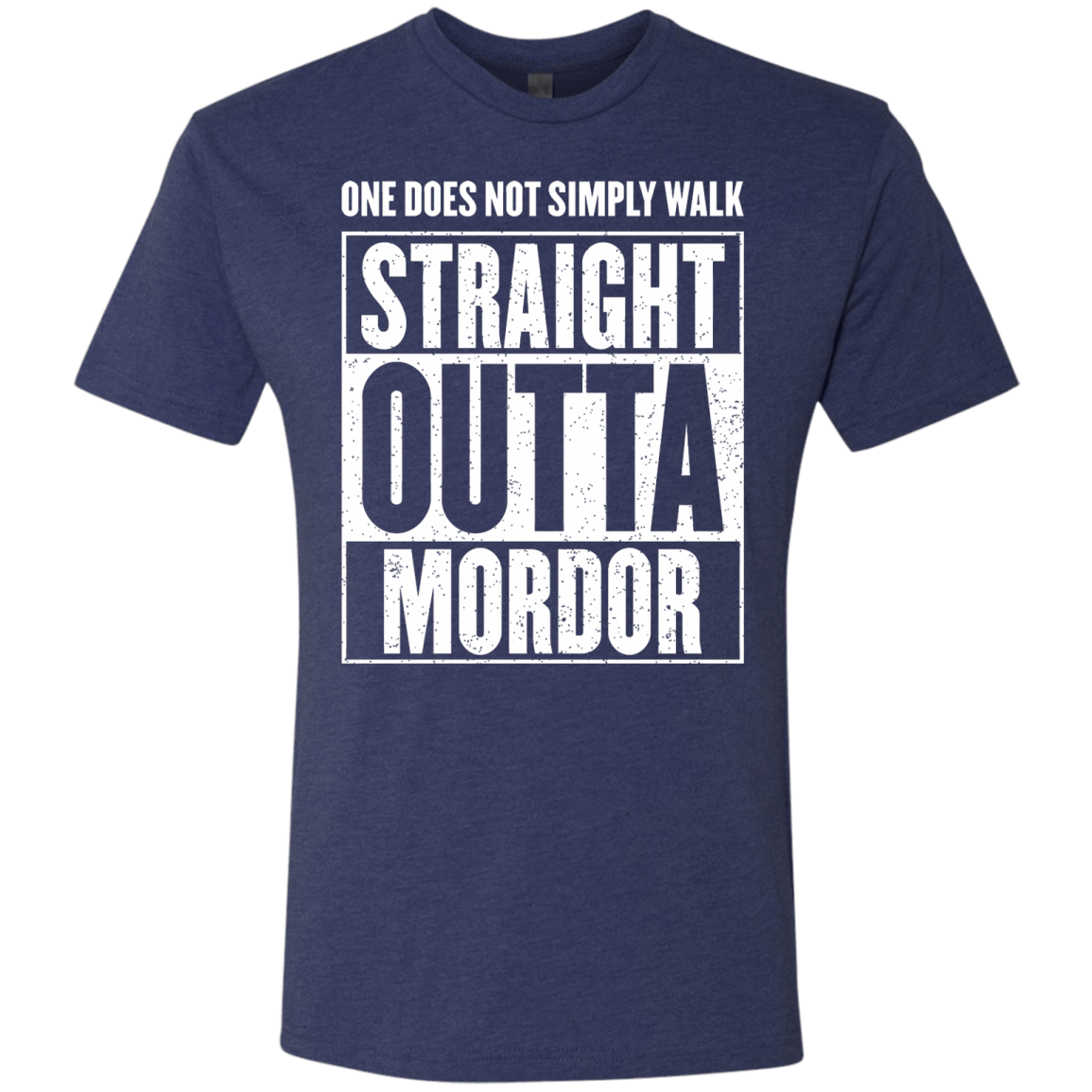 T-Shirts Vintage Navy / S Straight Outta Mordor Men's Triblend T-Shirt