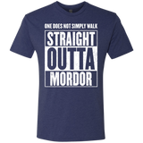 T-Shirts Vintage Navy / S Straight Outta Mordor Men's Triblend T-Shirt