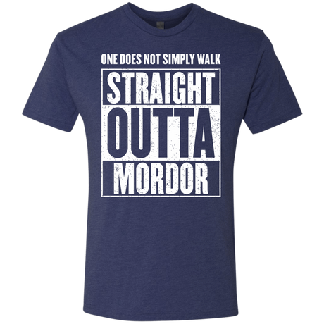 T-Shirts Vintage Navy / S Straight Outta Mordor Men's Triblend T-Shirt