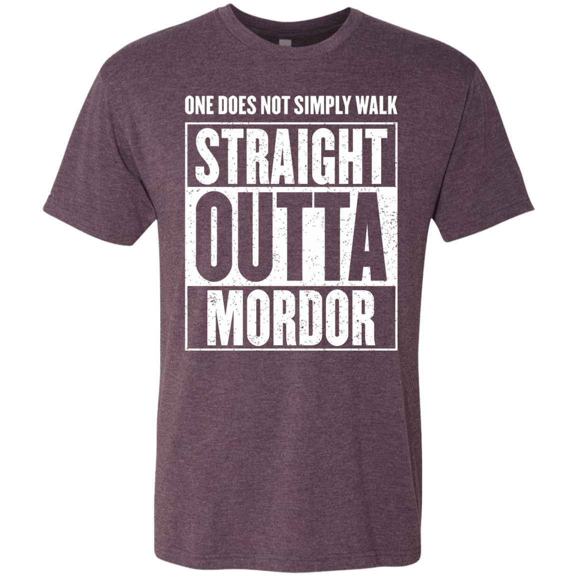 T-Shirts Vintage Purple / S Straight Outta Mordor Men's Triblend T-Shirt