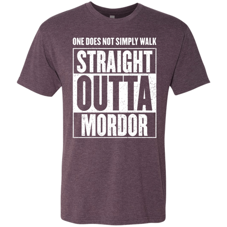 T-Shirts Vintage Purple / S Straight Outta Mordor Men's Triblend T-Shirt