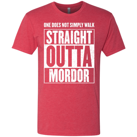 T-Shirts Vintage Red / S Straight Outta Mordor Men's Triblend T-Shirt