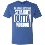 T-Shirts Vintage Royal / S Straight Outta Mordor Men's Triblend T-Shirt