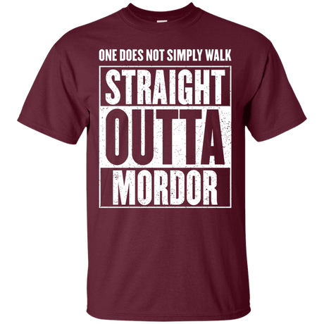 T-Shirts Maroon / S Straight Outta Mordor T-Shirt