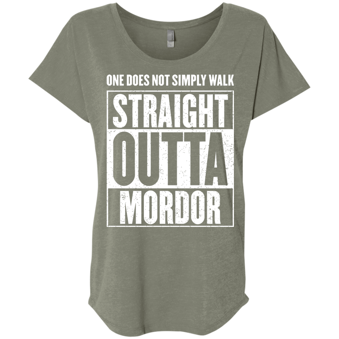 Straight Outta Mordor Triblend Dolman Sleeve