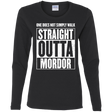 T-Shirts Black / S Straight Outta Mordor Women's Long Sleeve T-Shirt