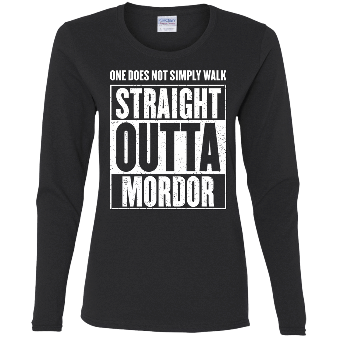 T-Shirts Black / S Straight Outta Mordor Women's Long Sleeve T-Shirt