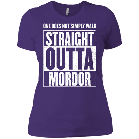 T-Shirts Purple Rush/ / X-Small Straight Outta Mordor Women's Premium T-Shirt