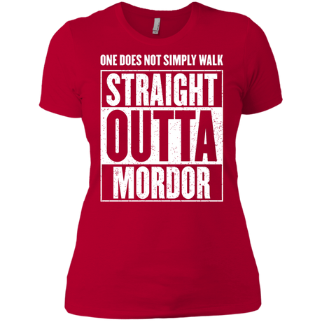 T-Shirts Red / X-Small Straight Outta Mordor Women's Premium T-Shirt