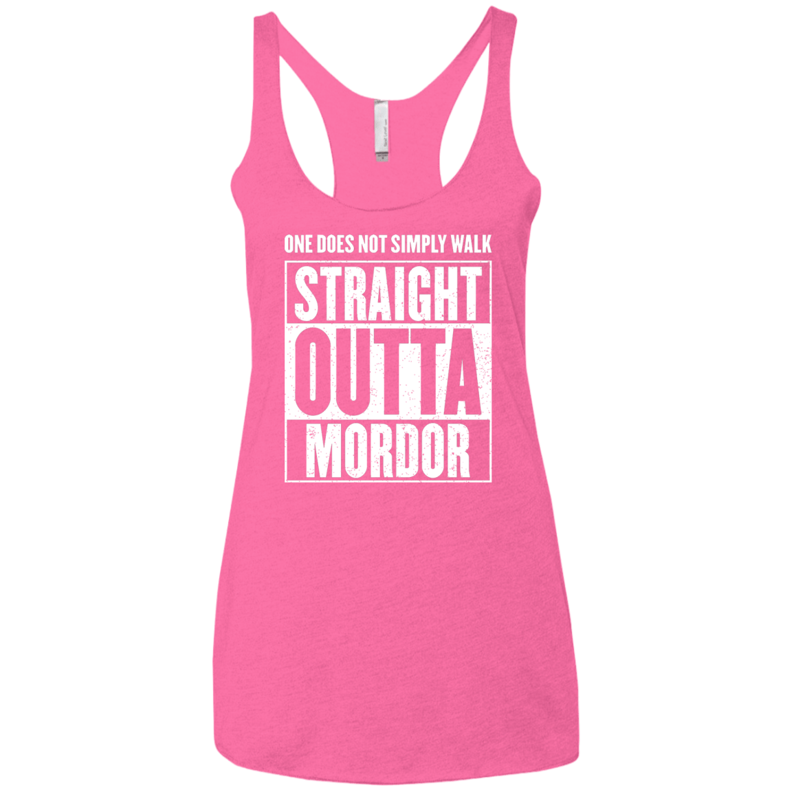 Straight Outta Mordor Women's Triblend Racerback Tank