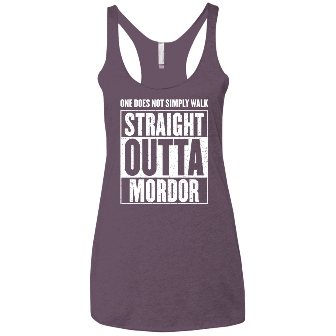 Straight Outta Mordor Women's Triblend Racerback Tank