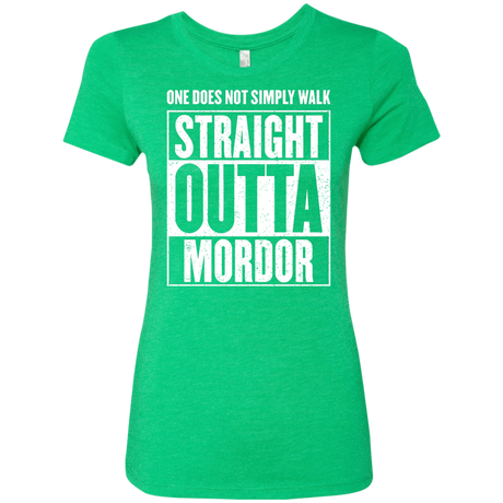 T-Shirts Envy / S Straight Outta Mordor Women's Triblend T-Shirt