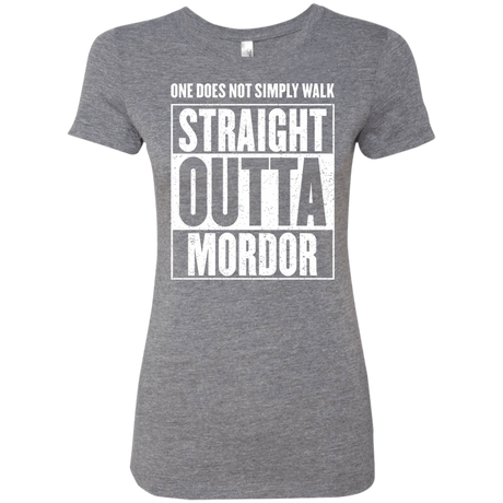 T-Shirts Premium Heather / S Straight Outta Mordor Women's Triblend T-Shirt