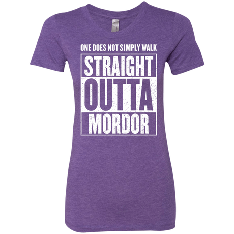 T-Shirts Purple Rush / S Straight Outta Mordor Women's Triblend T-Shirt