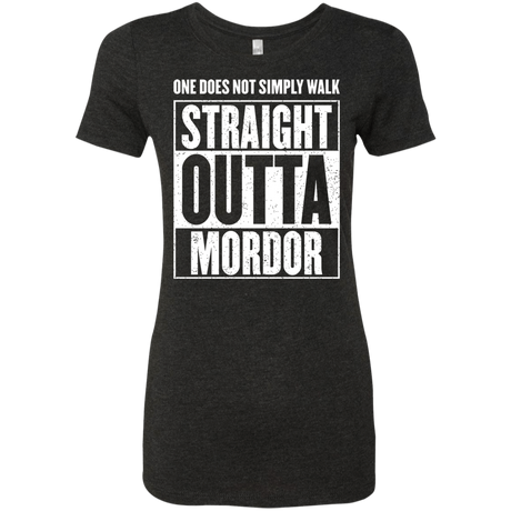 T-Shirts Vintage Black / S Straight Outta Mordor Women's Triblend T-Shirt