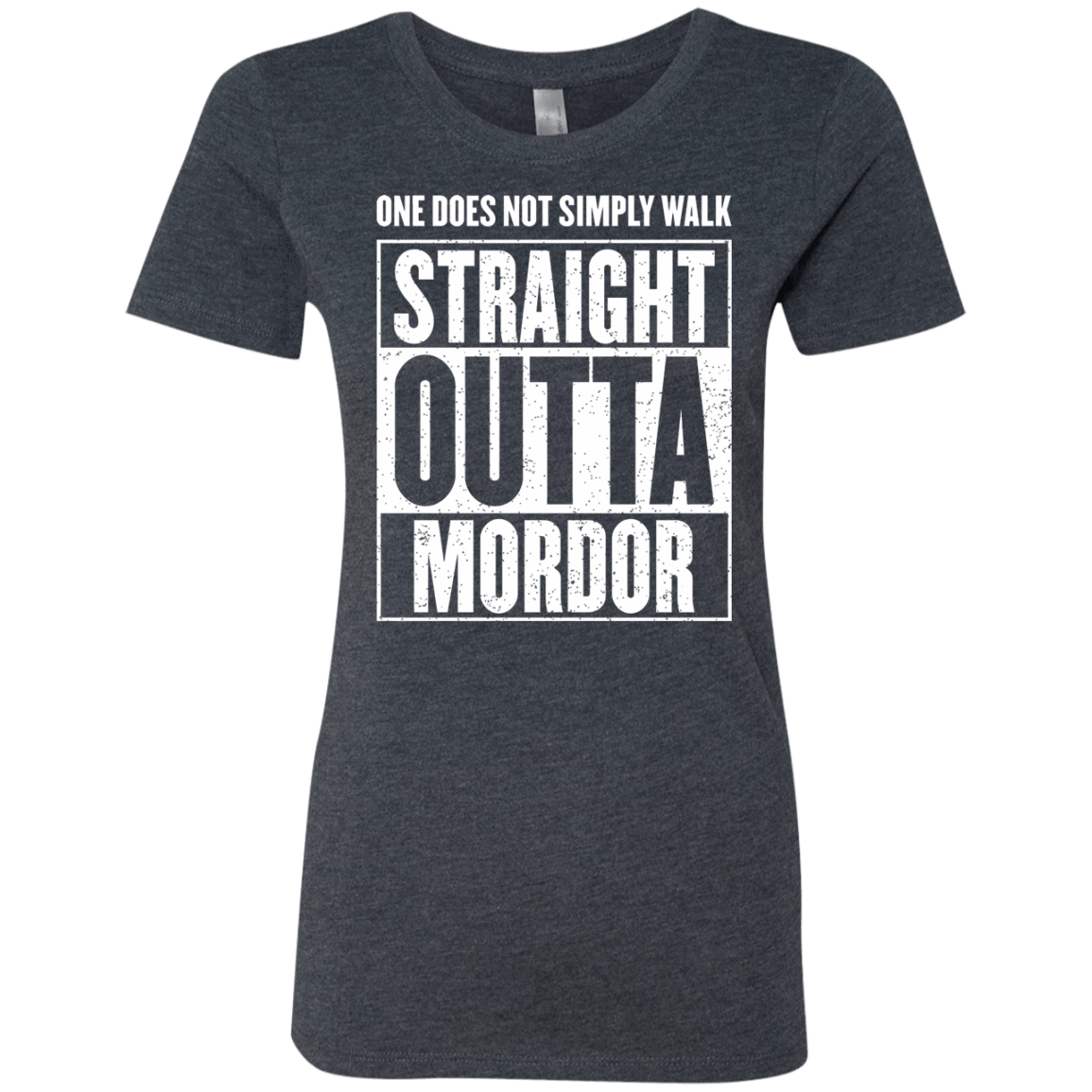T-Shirts Vintage Navy / S Straight Outta Mordor Women's Triblend T-Shirt