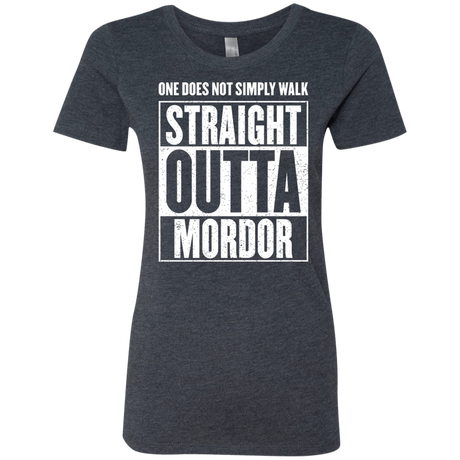 T-Shirts Vintage Navy / S Straight Outta Mordor Women's Triblend T-Shirt