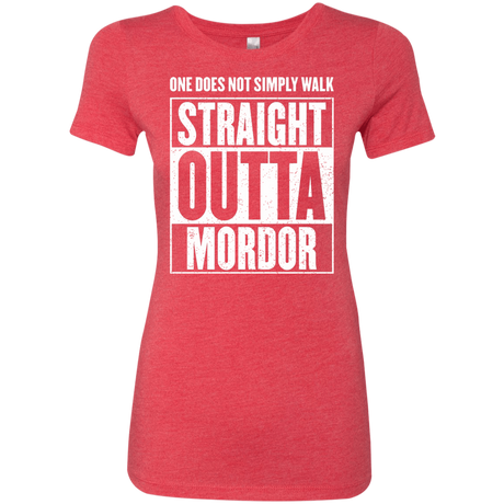 T-Shirts Vintage Red / S Straight Outta Mordor Women's Triblend T-Shirt