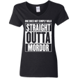 T-Shirts Black / S Straight Outta Mordor Women's V-Neck T-Shirt