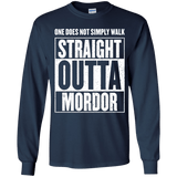 Straight Outta Mordor Youth Long Sleeve T-Shirt