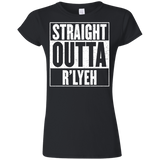 T-Shirts Black / S Straight Outta R'lyeh Junior Slimmer-Fit T-Shirt