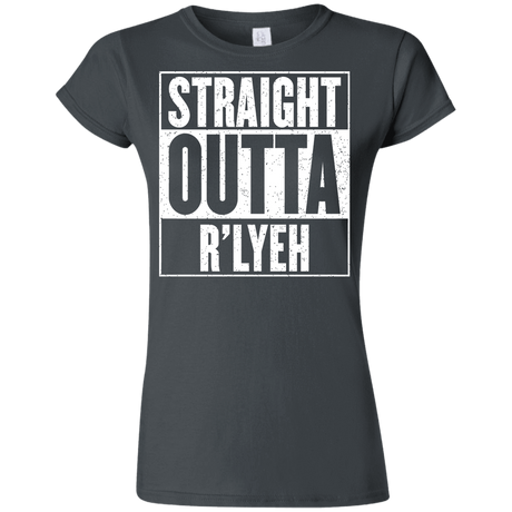 T-Shirts Charcoal / S Straight Outta R'lyeh Junior Slimmer-Fit T-Shirt
