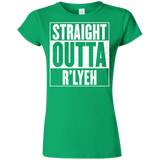 T-Shirts Irish Green / S Straight Outta R'lyeh Junior Slimmer-Fit T-Shirt