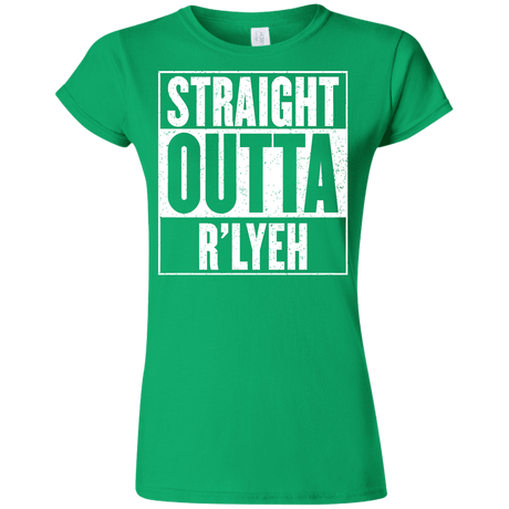 T-Shirts Irish Green / S Straight Outta R'lyeh Junior Slimmer-Fit T-Shirt